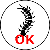 ムカデ：OK