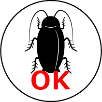 ゴキブリ：OK